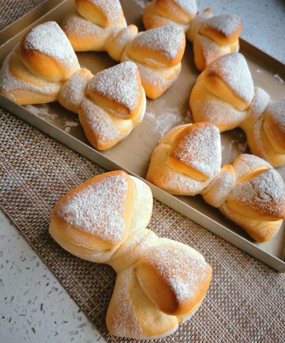 🎀新手友好—老阿姨的少女心蝴蝶结面包（多图详细）