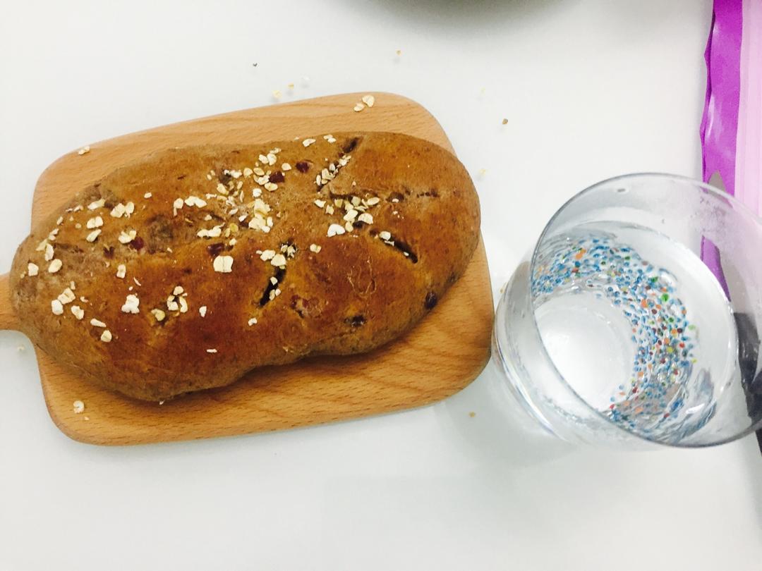 蔓越莓全麦黑糖面包