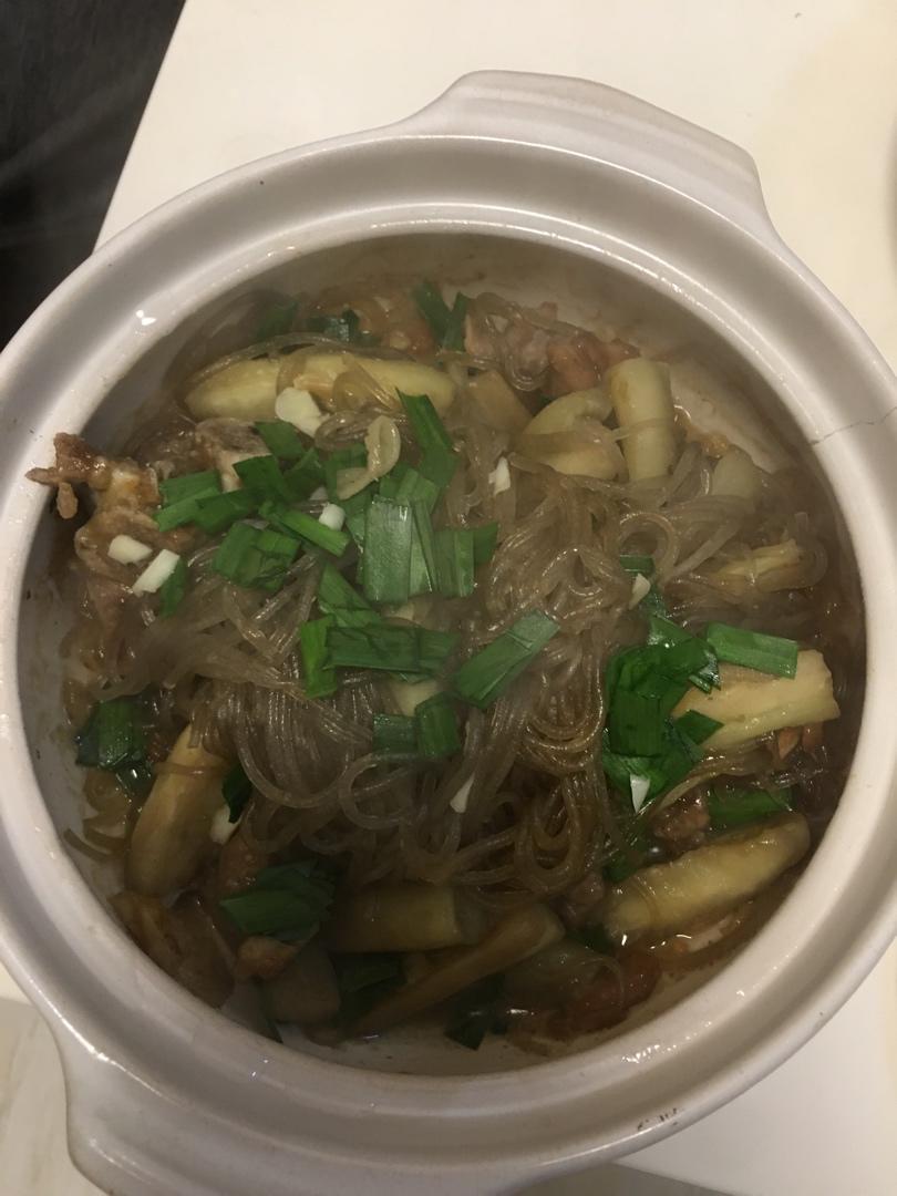 肉末茄子粉丝煲