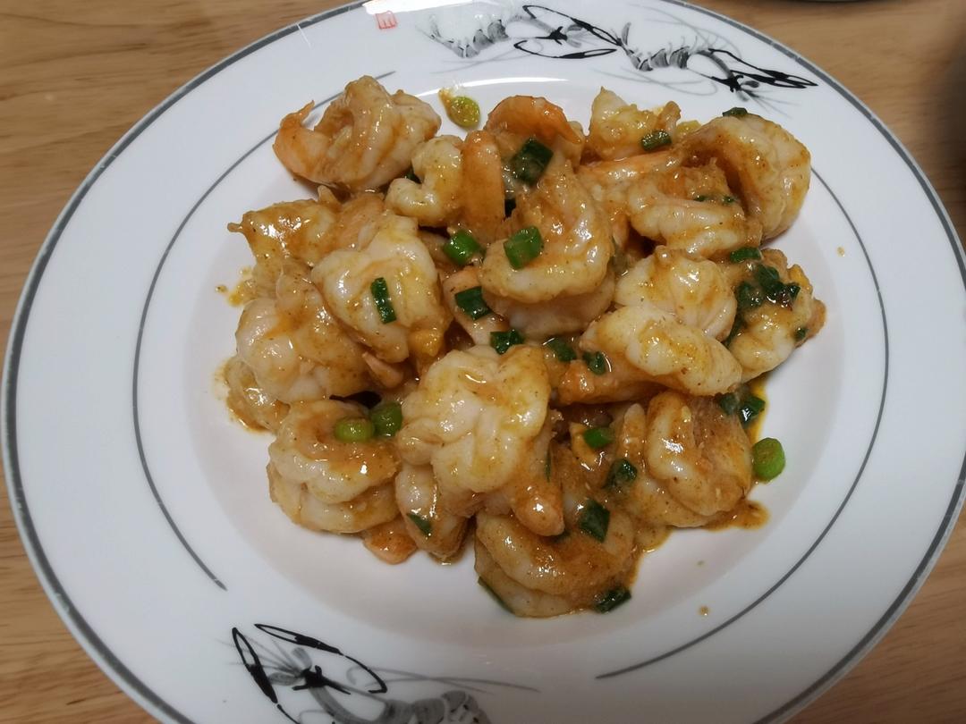 咸蛋黄虾仁