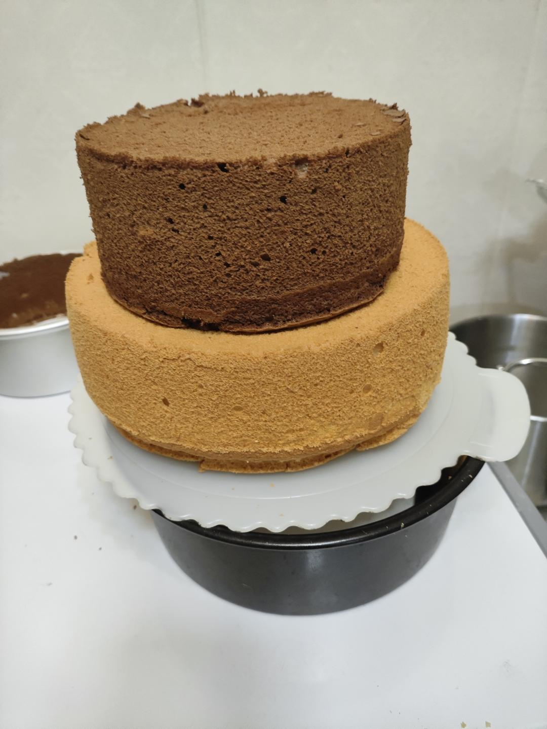 巧克力戚风蛋糕6寸(基础易成功版)