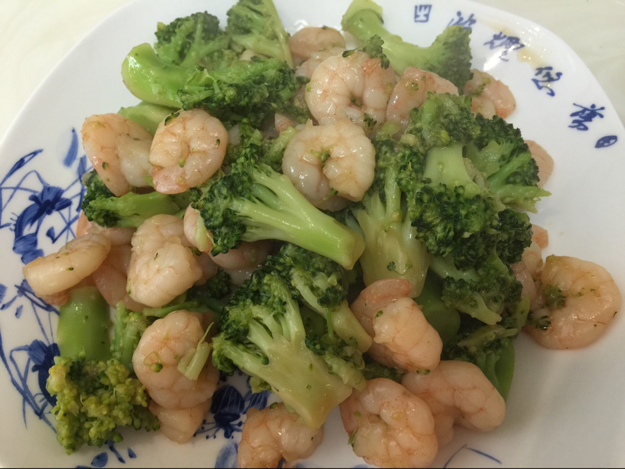 西兰花炒虾仁