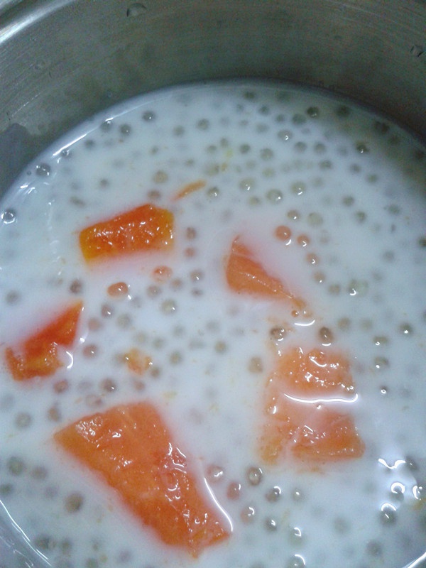 木瓜牛奶西米露