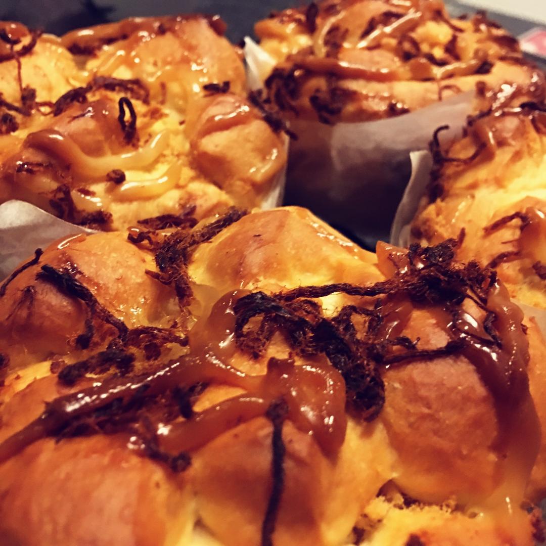 肉松手撕面包—超软会爆浆的面包哟