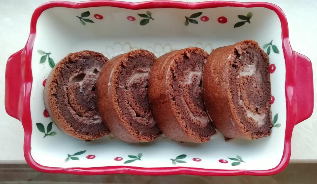 零失败巧克力蛋糕卷可可夹心 吃一次就爱上