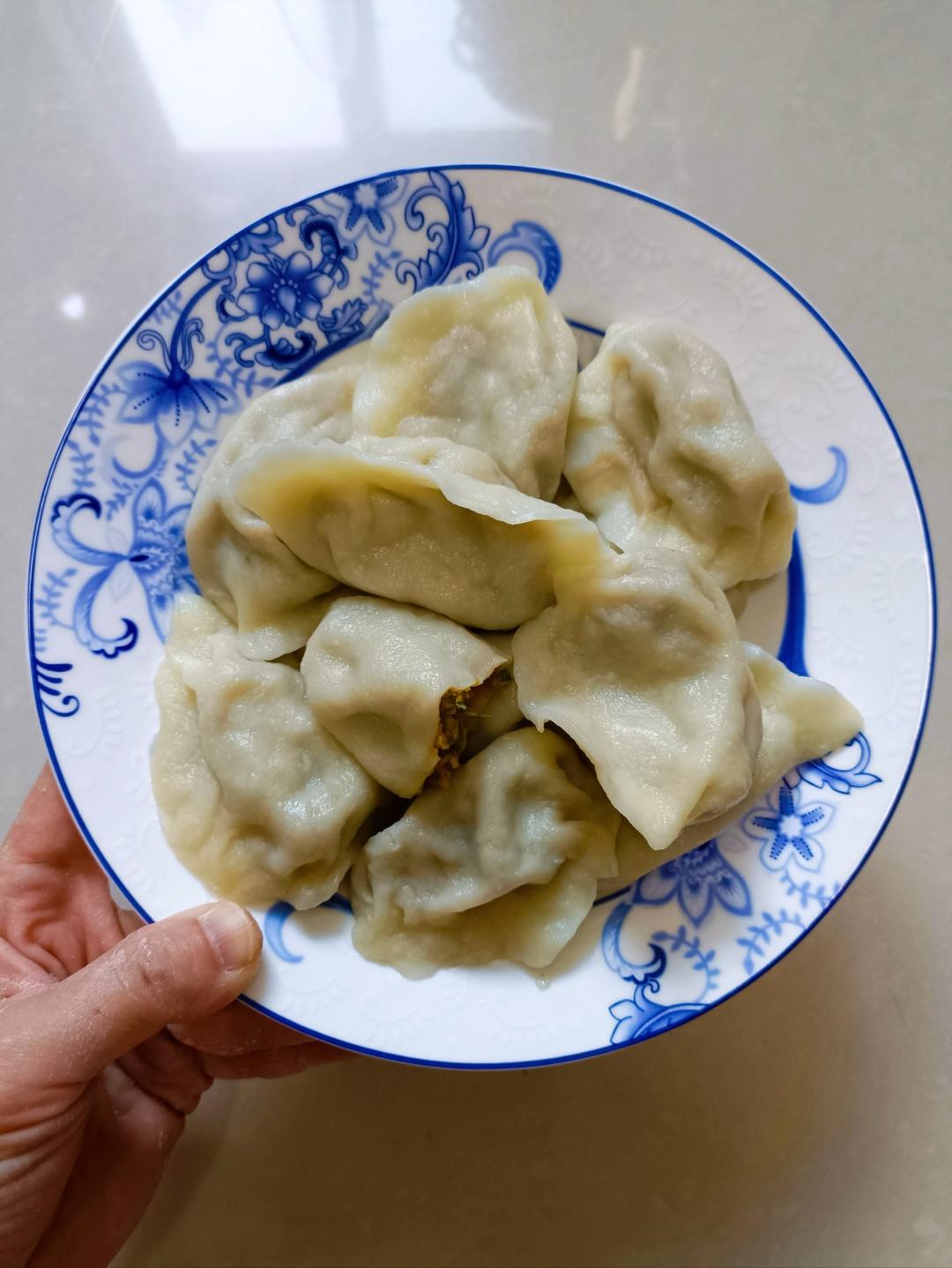 黄瓜虾仁鸡蛋饺子