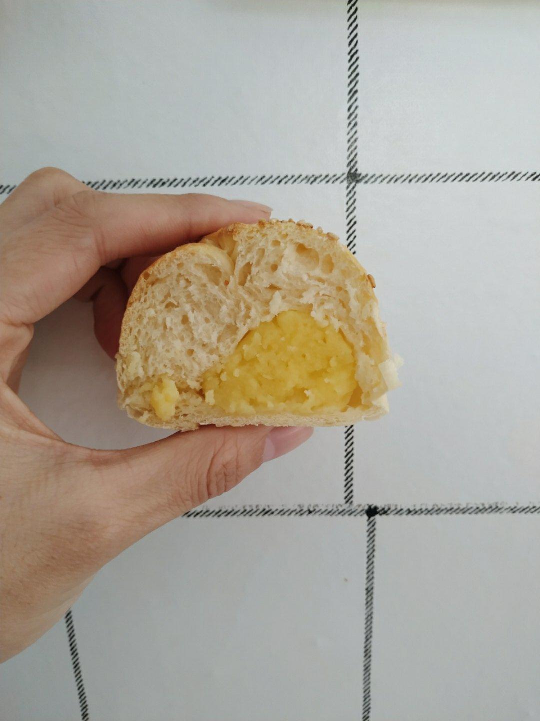 奶黄小餐包-一次发酵超好吃（附快手奶黄馅制作方法）