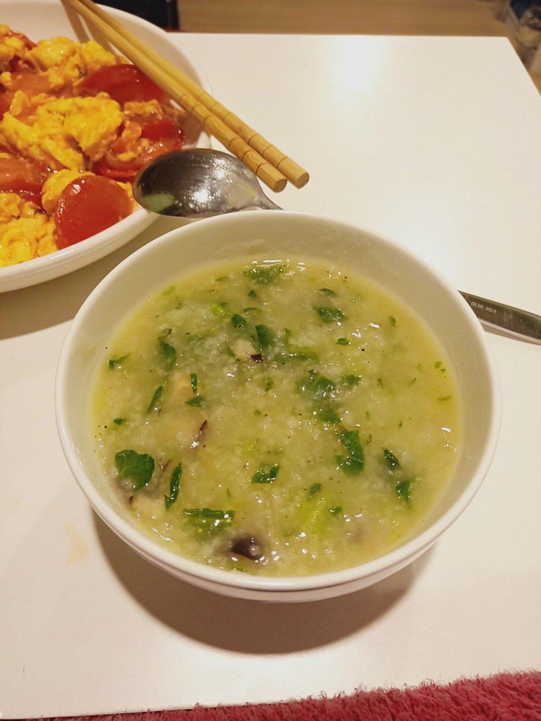 香菇青菜粥（砂锅粥）