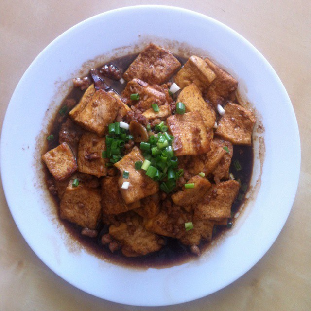肉末烧豆腐