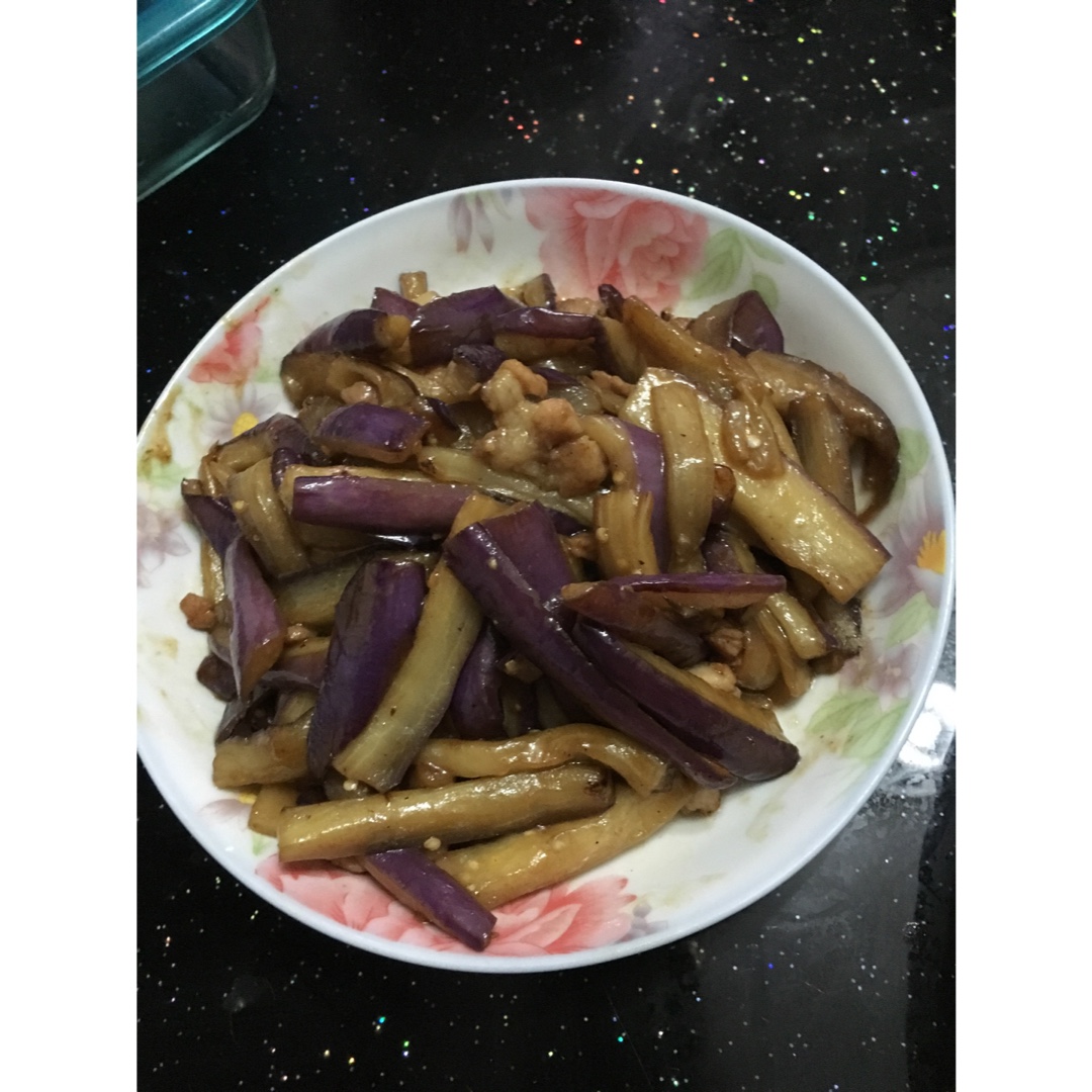 红烧肉沫茄子
