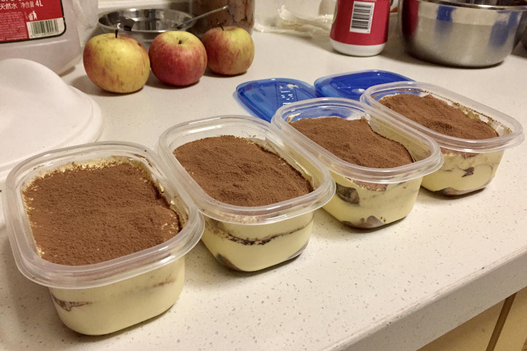 意大利提拉米苏Tiramisu(全熟、无吉利丁版)超详细