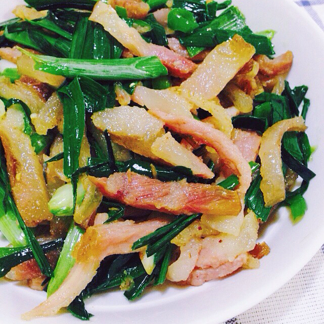 青蒜炒腊肉