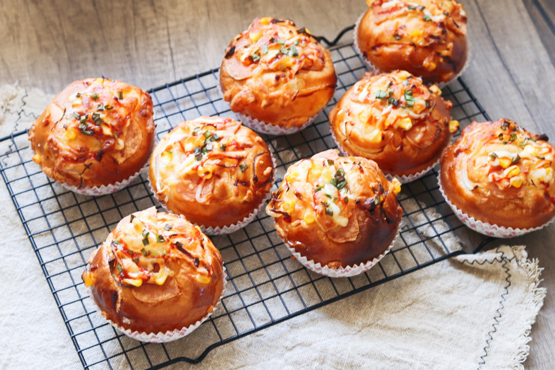 洋葱火腿片（培根）面包