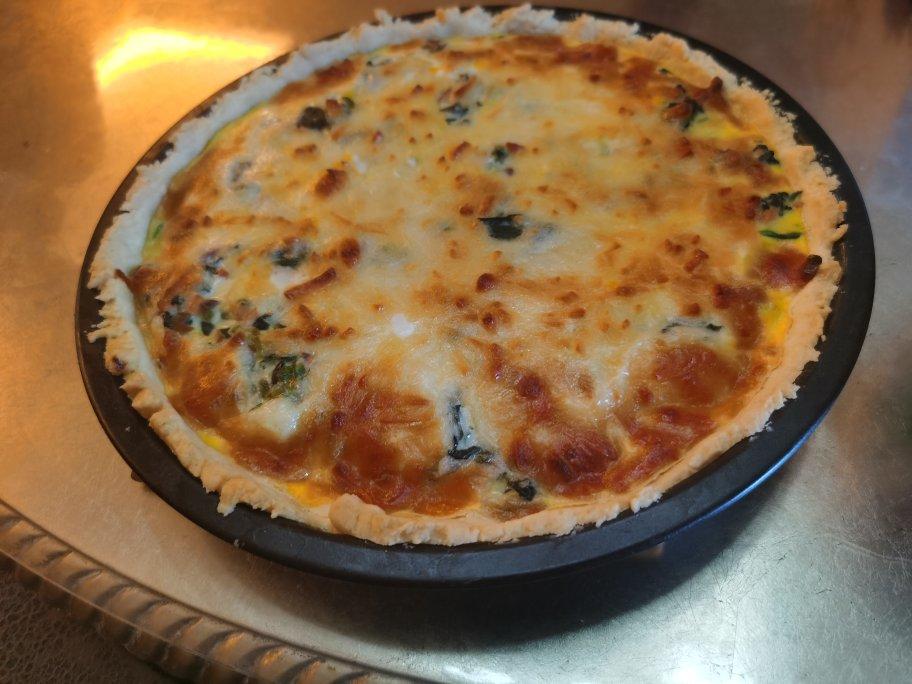 菠菜火腿奶酪咸派