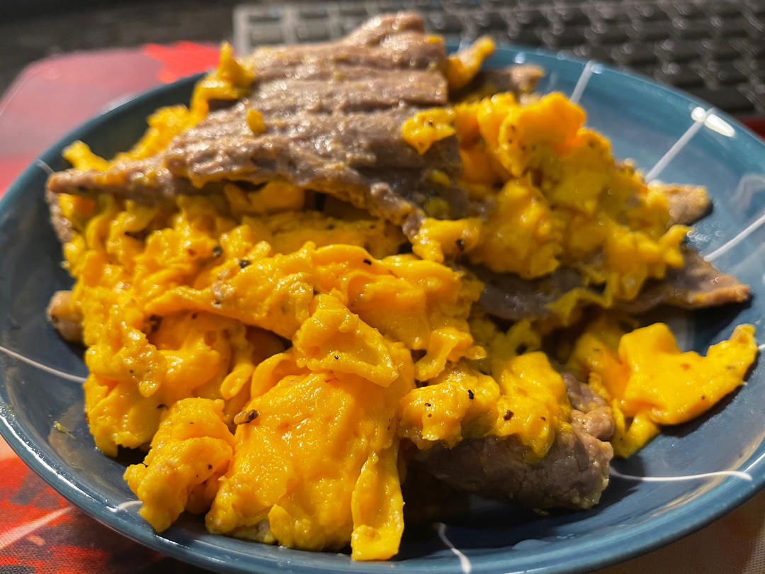 【滑蛋牛肉】滑蛋包裹爽脆牛肉，补足优质蛋白！