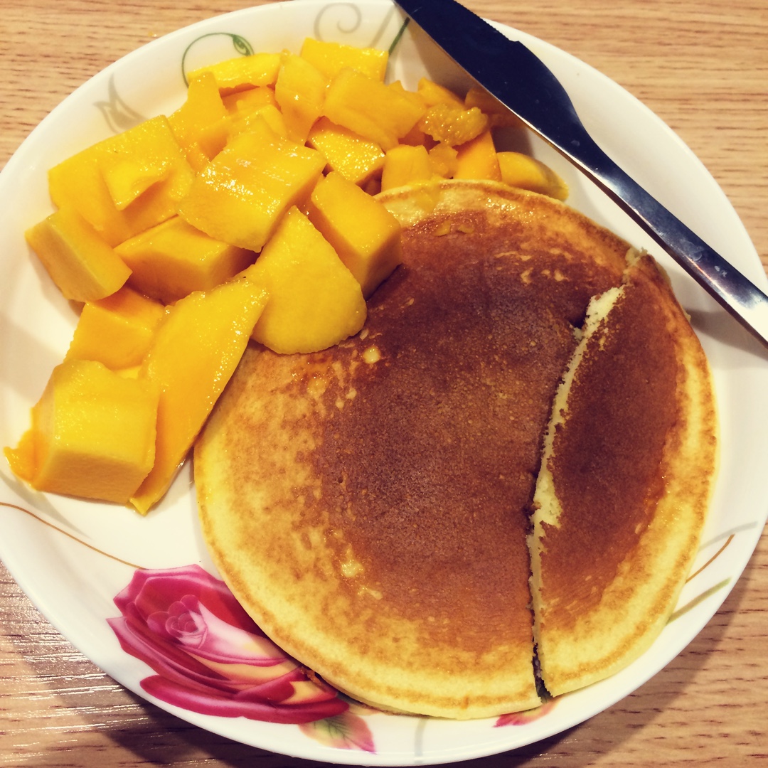 超级简单pancake【无黄油健康版】