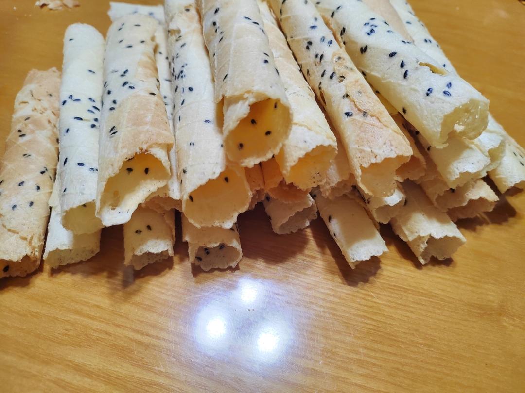 鸡蛋卷 脆皮蛋筒 冰淇淋绝配脆脆脆 无黄油不打发材料简单