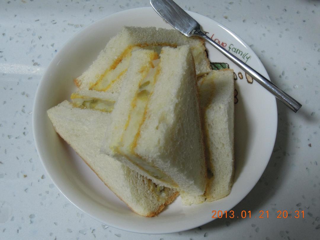 咖喱土豆泥三明治的做法