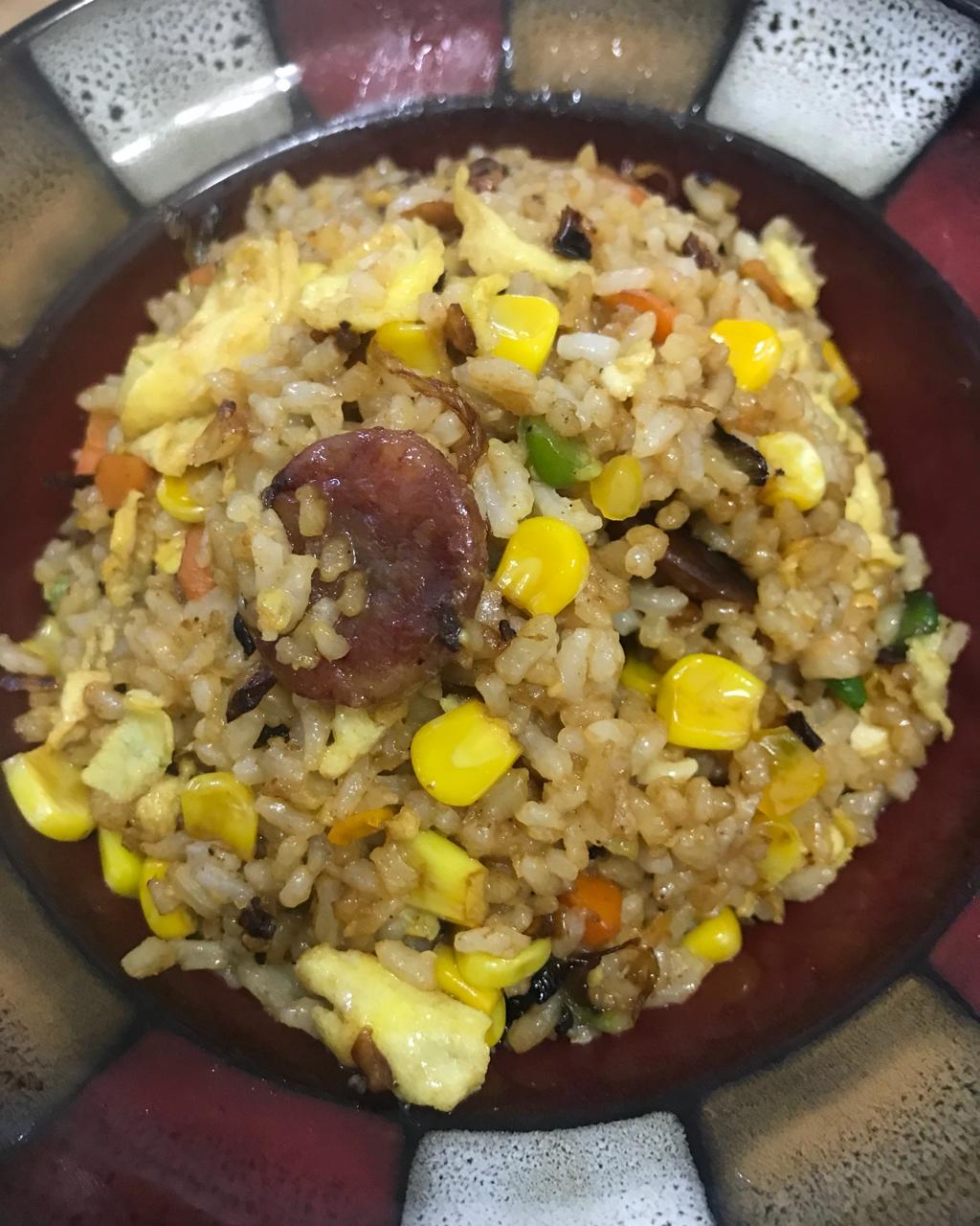 爆好吃的无敌腊肠炒饭