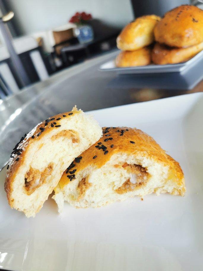 肉松沙拉酱面包（65度汤种）