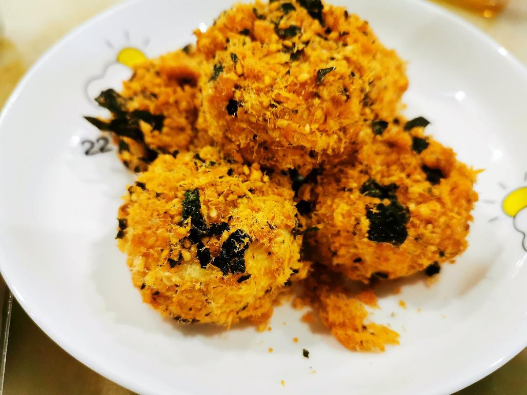 【海苔肉松小贝】酥松香甜，不浪费边角料
