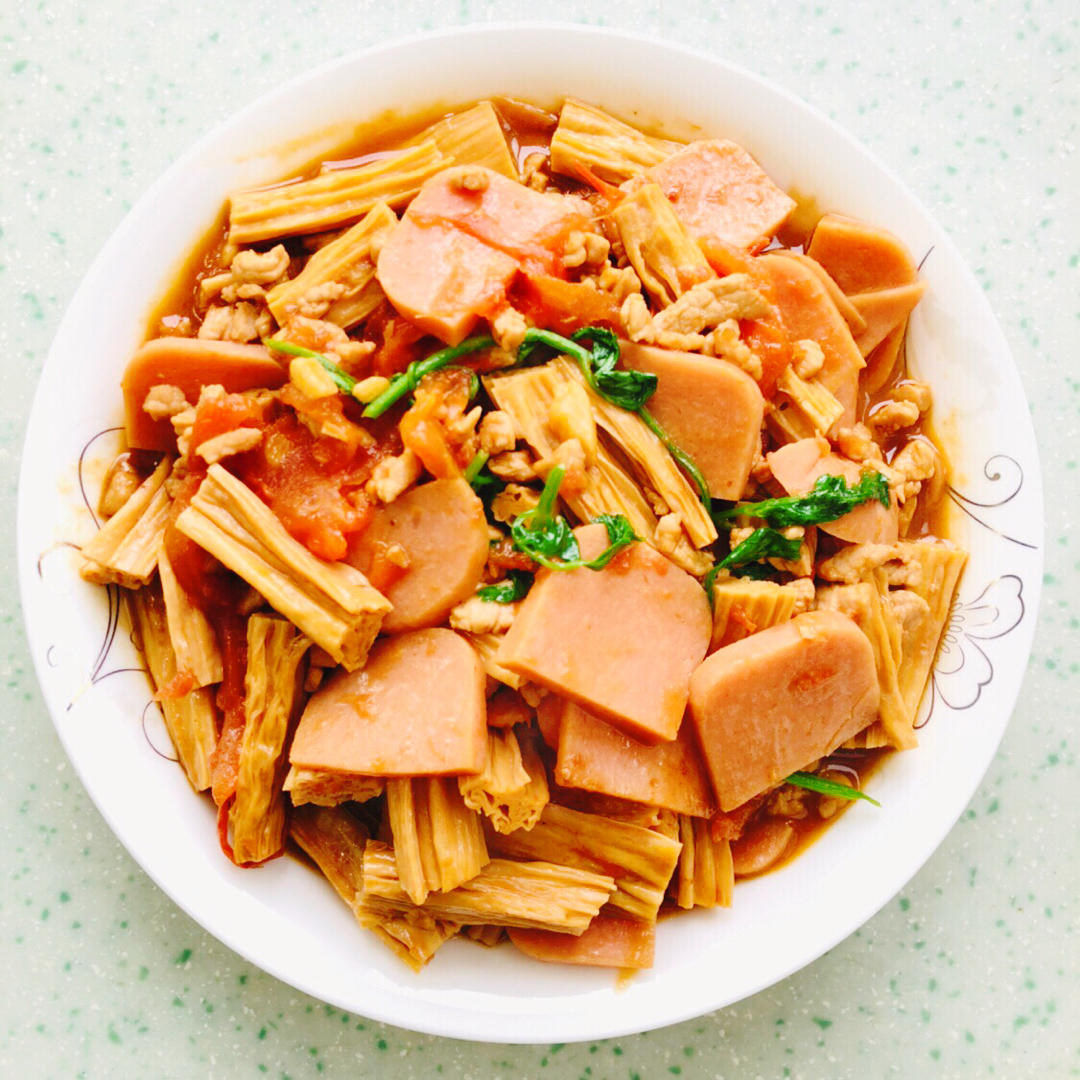 孩子们都抢着吃的番茄肉火腿肠