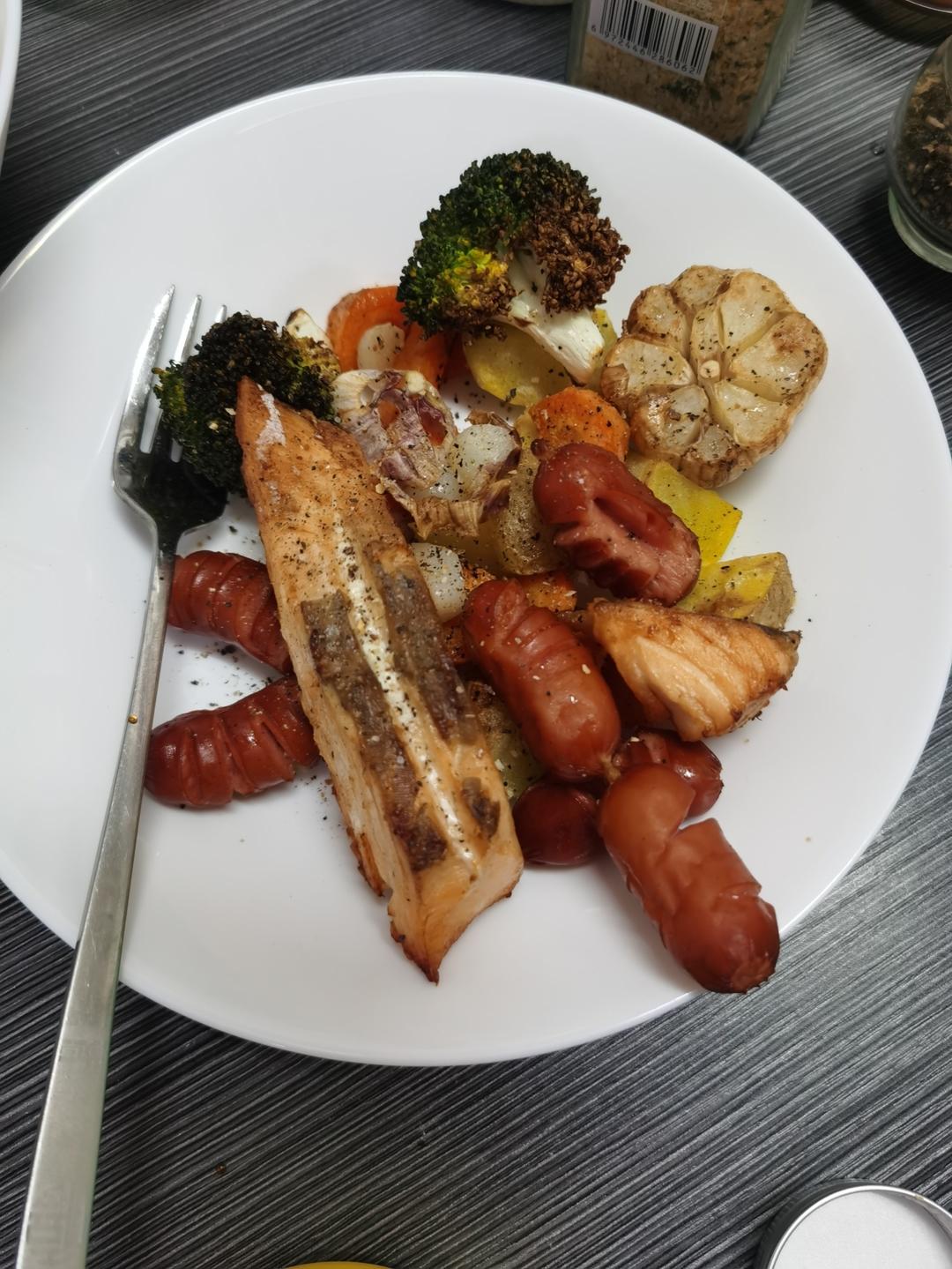 超级简单美味空气炸锅烤三文鱼