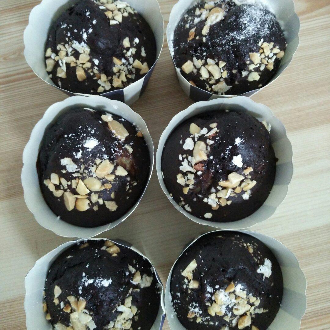 朗姆酒可可香蕉玛芬