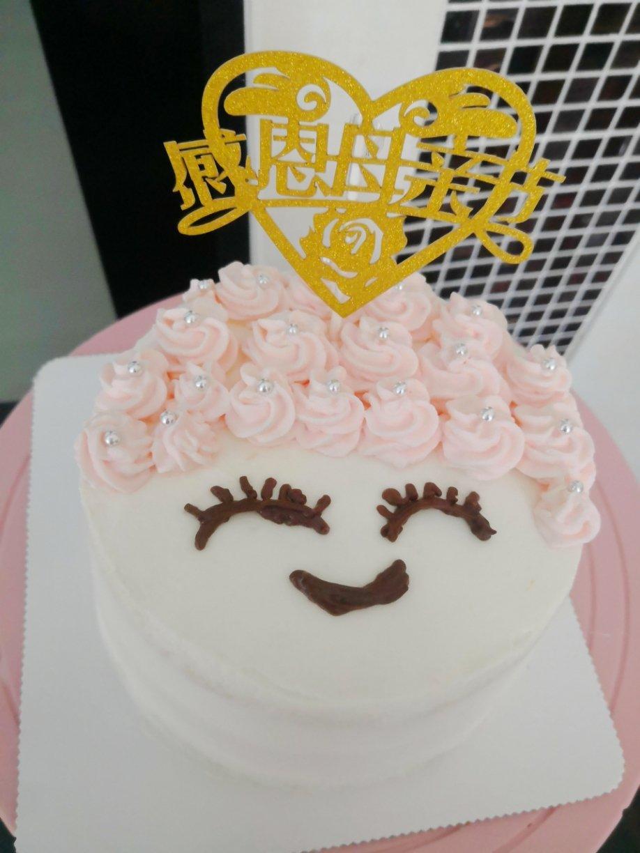 新手简单裱花蛋糕送妈妈