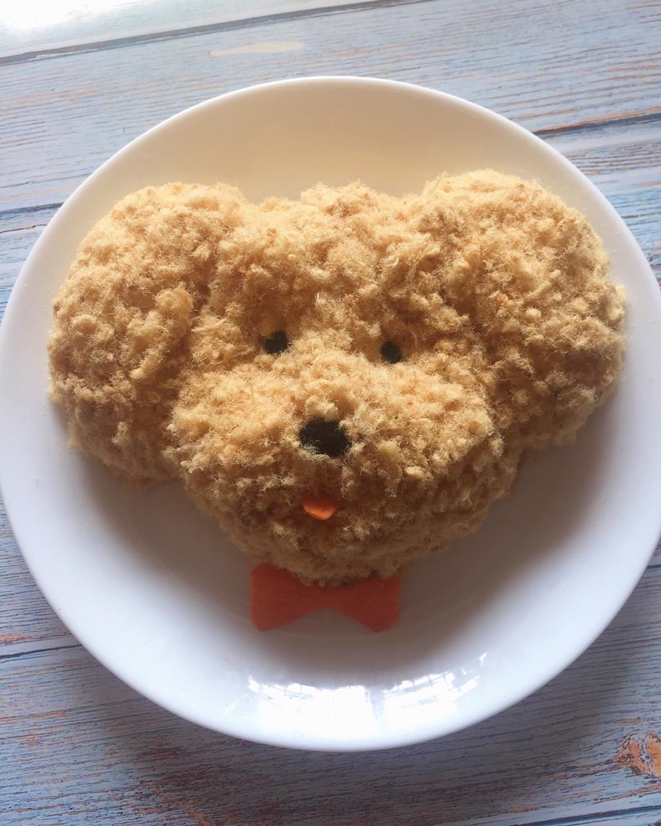 哄娃人气早餐【咸蛋黄肉松饭团】泰迪版-每天都是六一节