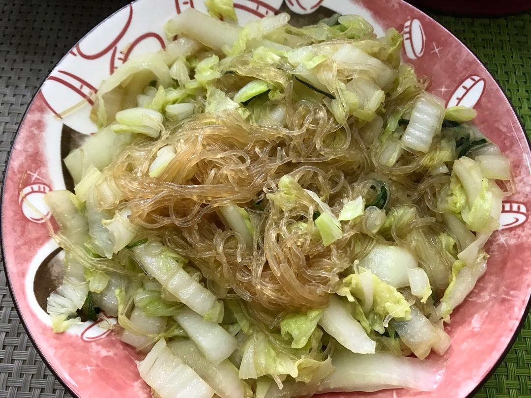 大白菜炒粉丝