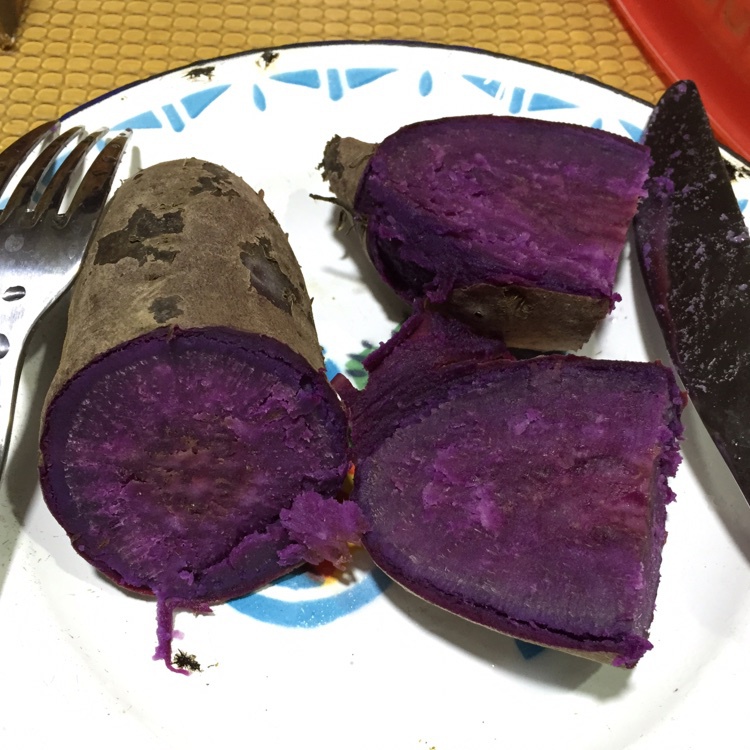 lost_tina做的电饭锅煮紫薯