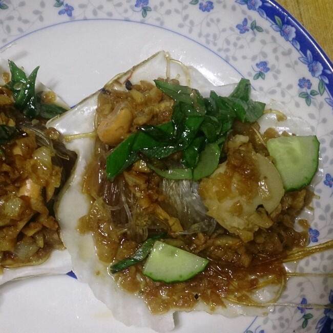 蒜蓉粉丝蒸扇贝