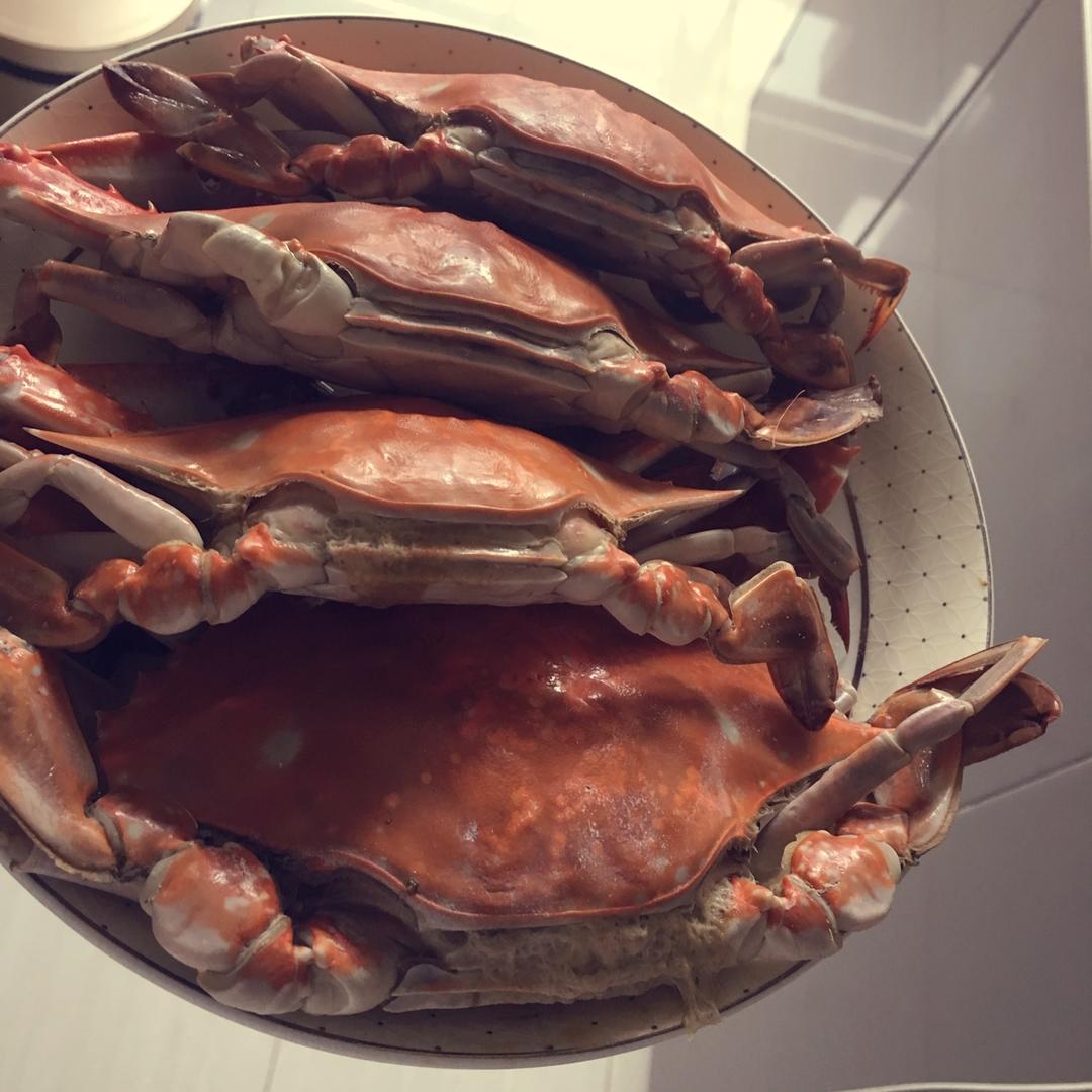 清蒸螃蟹（梭子蟹）