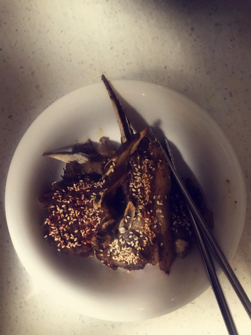 家庭烤箱烤羊排