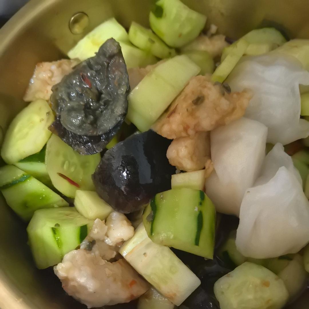 减脂餐l黄瓜凉拌虾滑🍤