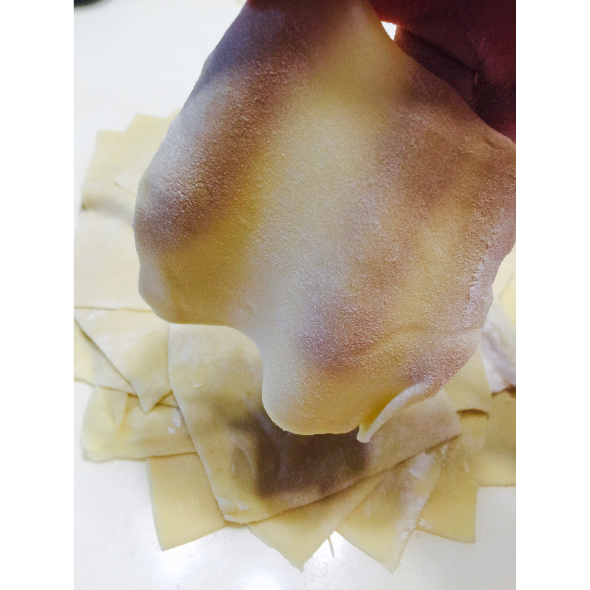 圆面做的馄饨皮云吞皮