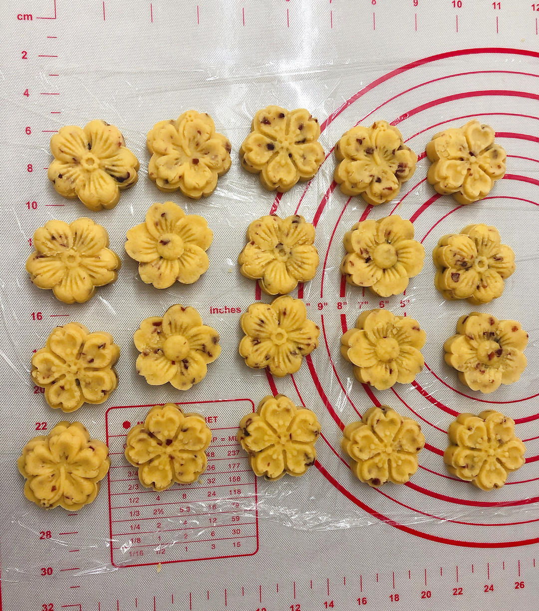 蔓越莓绿豆糕