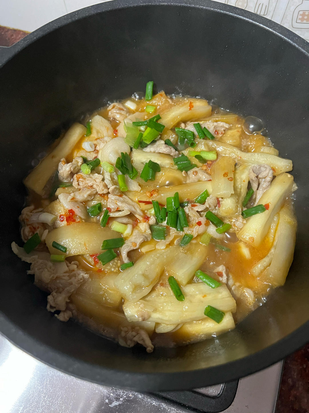 家庭非油炸版咸鱼茄子煲