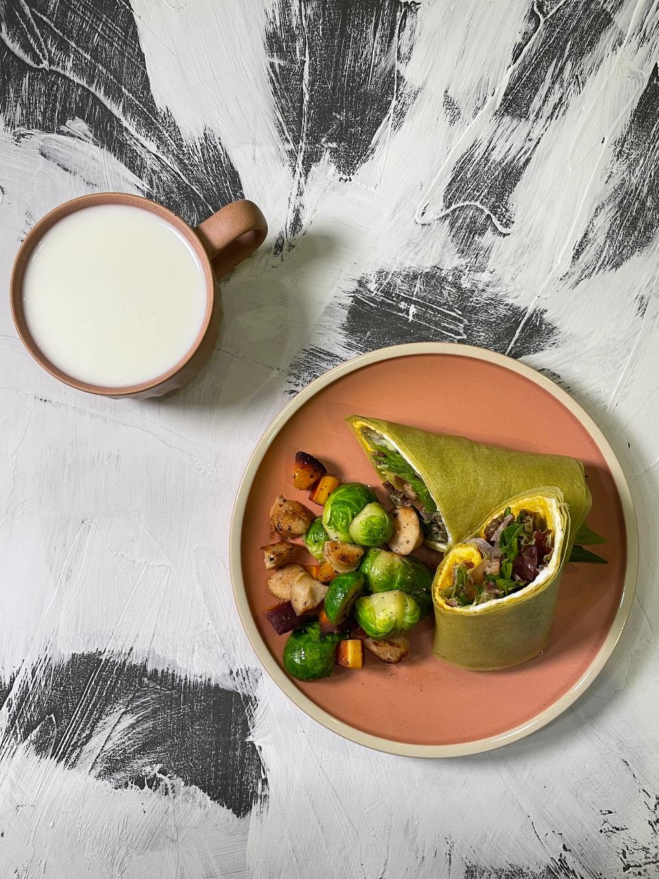 12分钟长不胖早餐：煎饼+炒时蔬