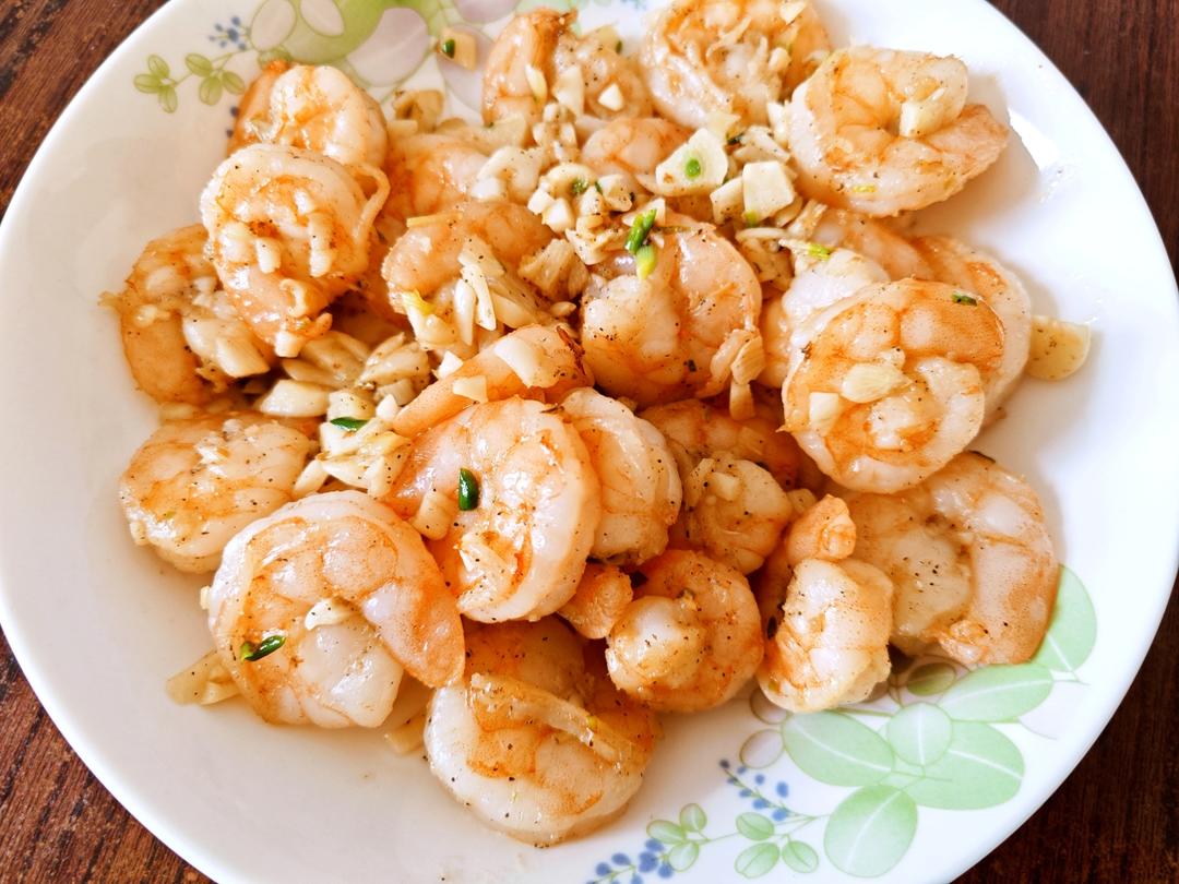 【生酮版】蒜香黄油虾仁