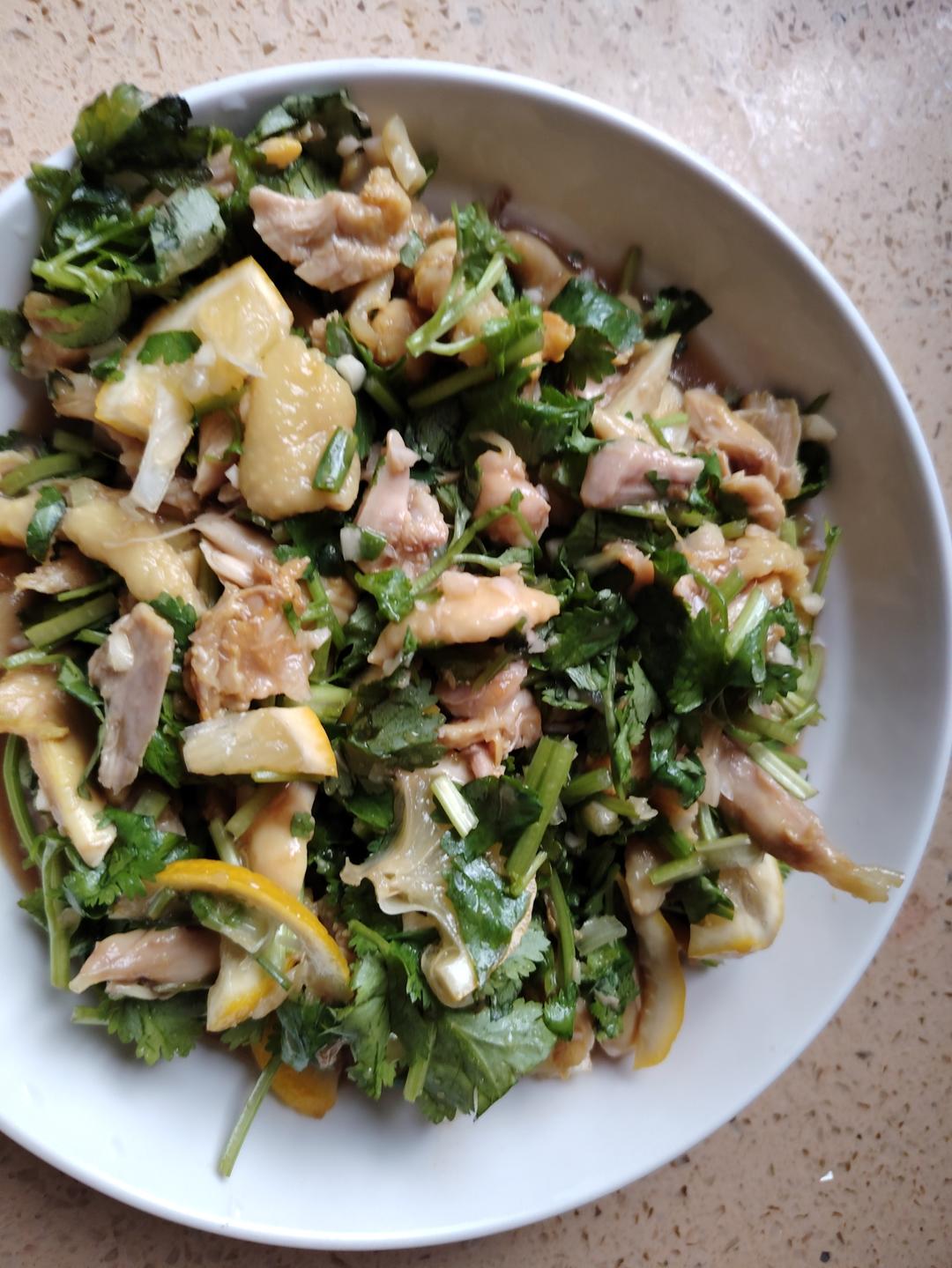 盐焗柠檬手撕鸡🍋