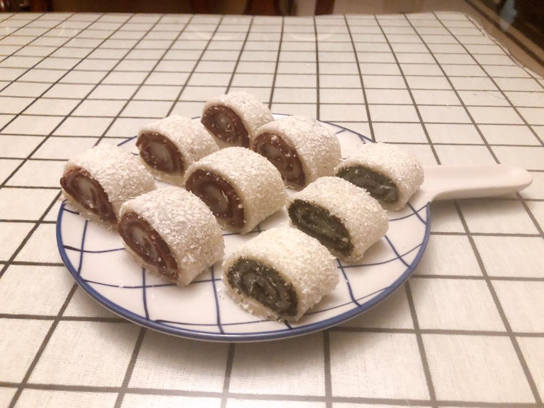 糯米豆沙卷