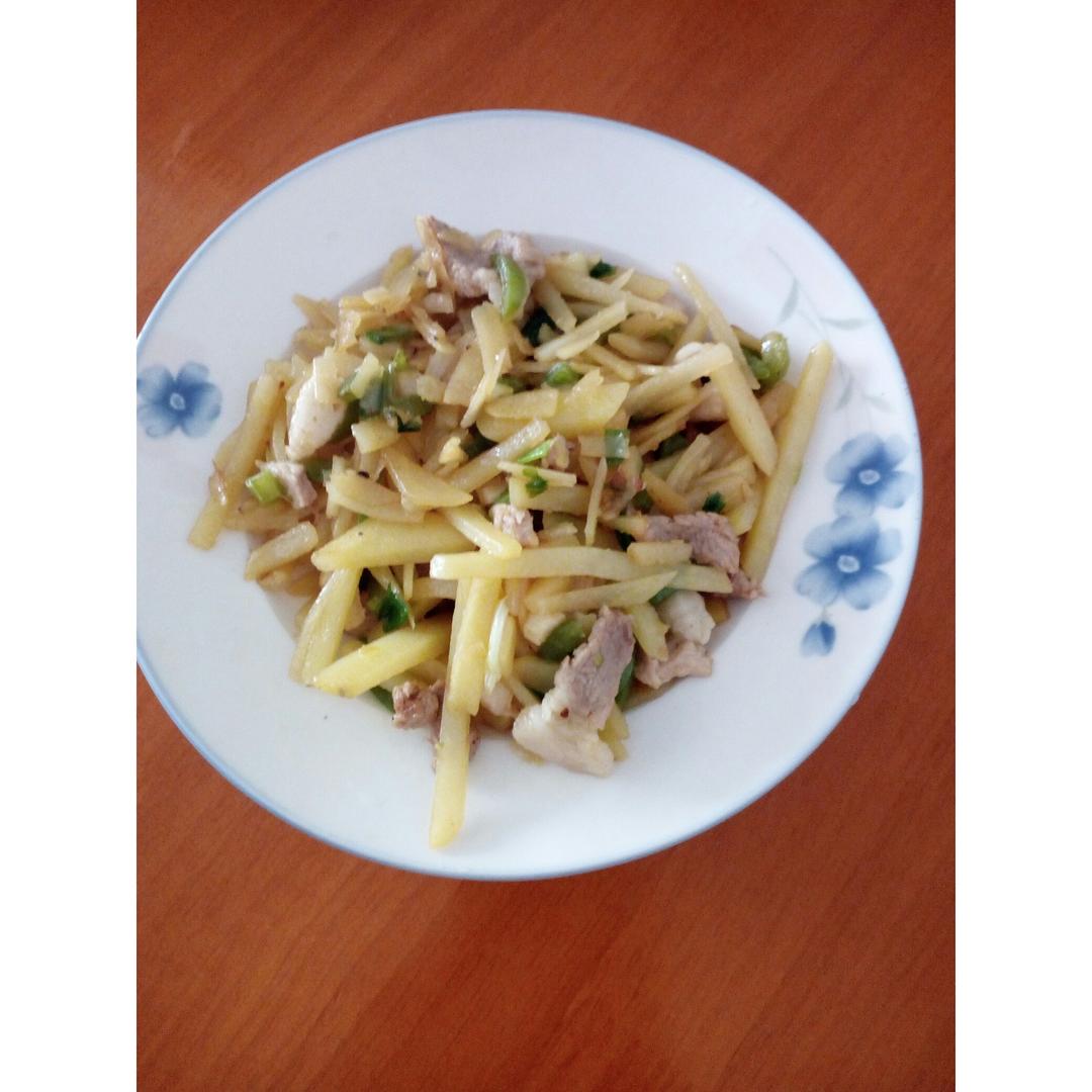 土豆丝炒肉