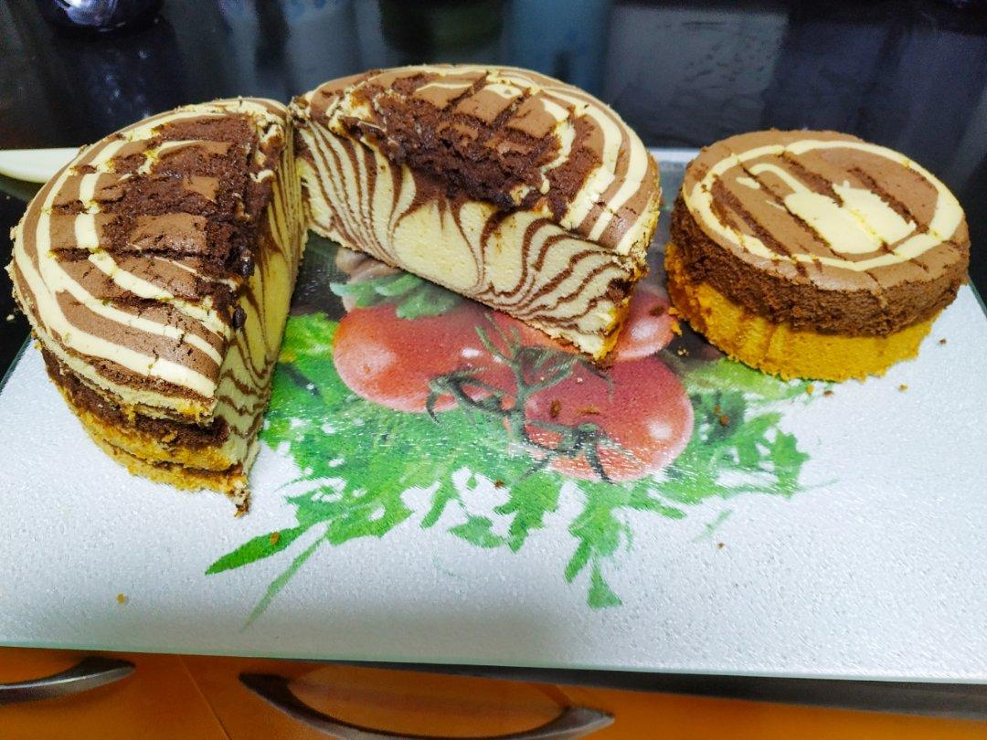 斑马纹戚风蛋糕