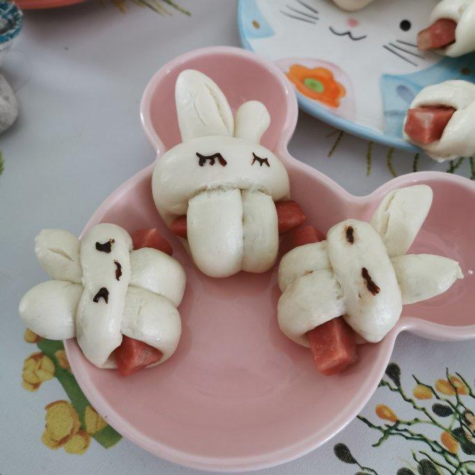 小兔子馒头(一次发酵)