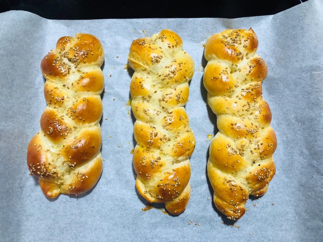 酸奶辫子面包（一次发酵）