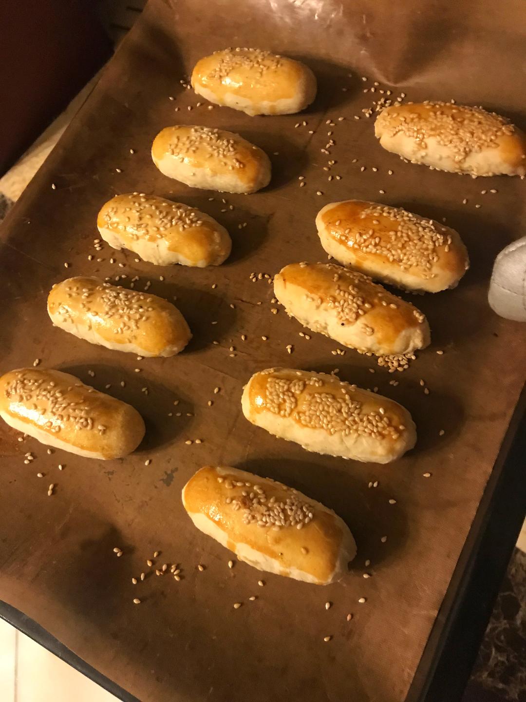 牛舌饼--黑芝麻椒盐酥饼（量勺量杯版）