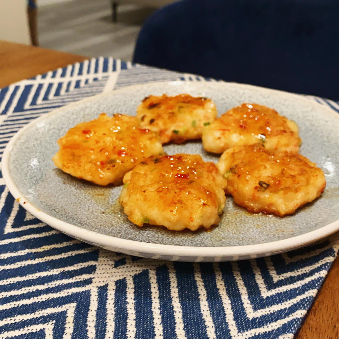 自制虾饼