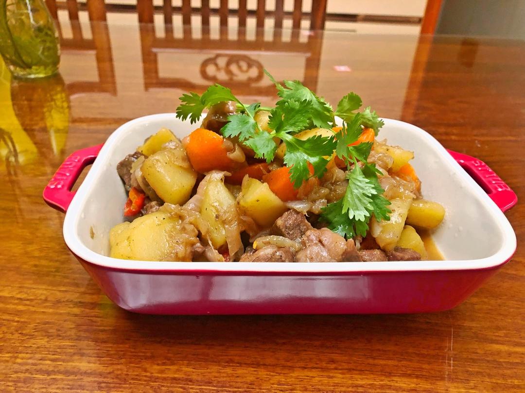 番茄土豆炖牛腩（牛肉也适用）